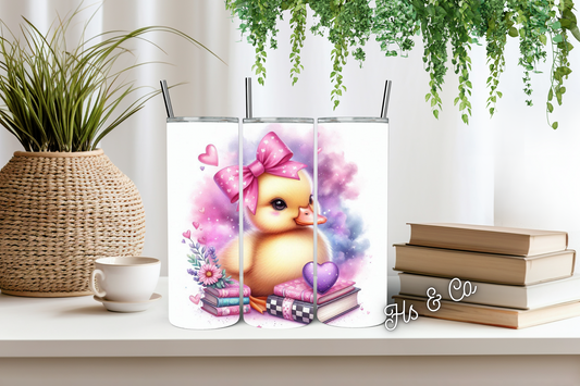Book babe Duckie tumbler