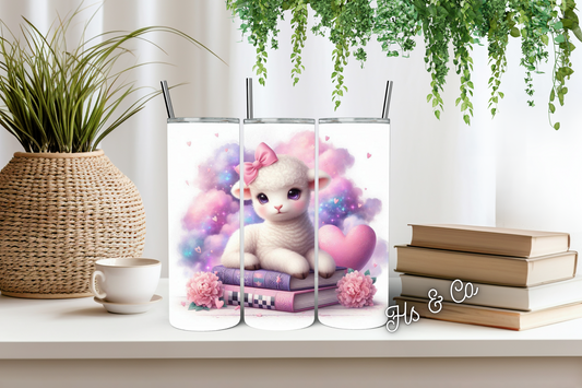 Book babe lamb tumbler