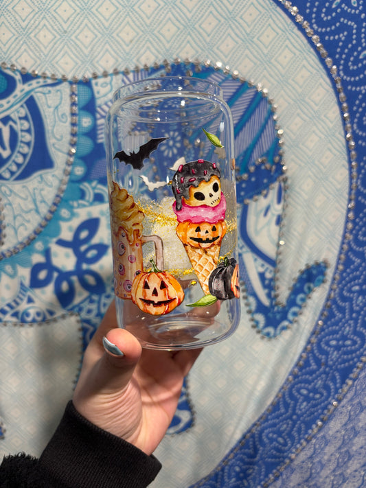 Halloween drinks Libby glass cup