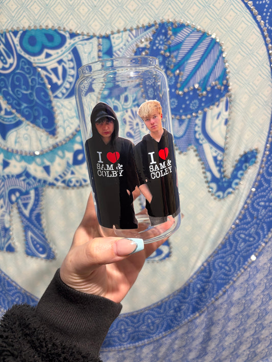Sam and Colby Libby glass cup