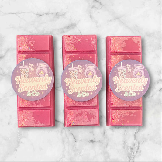 Pink gum snap bar wax melt