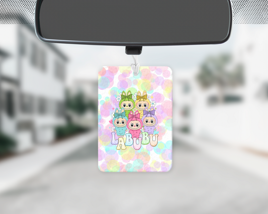 Spotty labubu car freshie