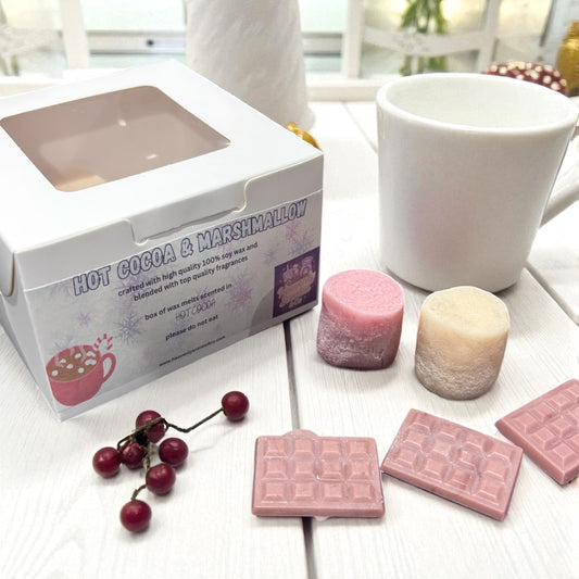 Hot cocoa and marshmallows wax melts