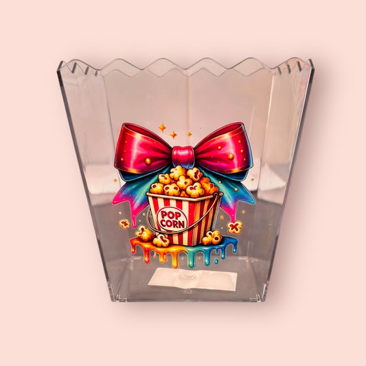 Popcorn bow popcorn box