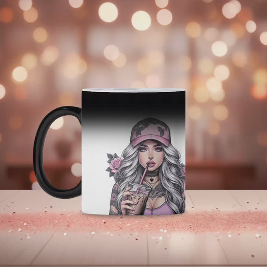 Coffee first magic mug