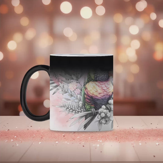Rainbow bird magic mug￼