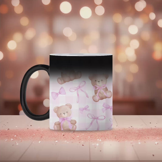 Pink Teddy magic mug