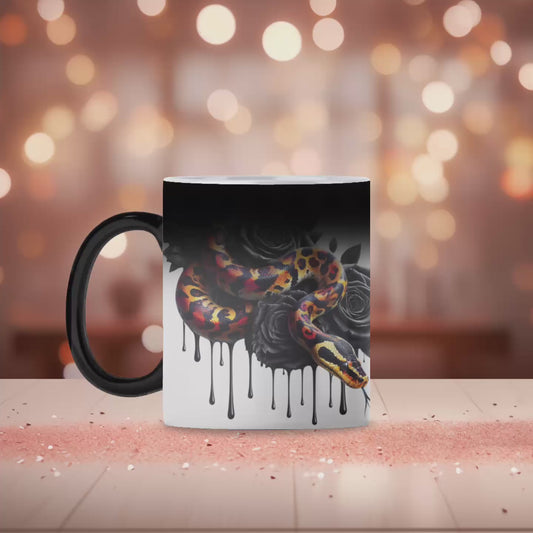 Leopard snake magic mug