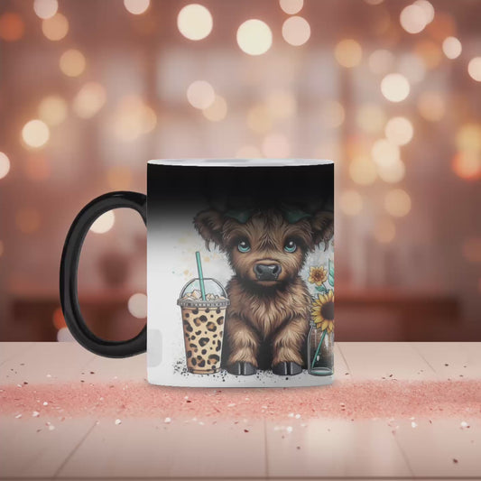 Highland ice coffee magic mug