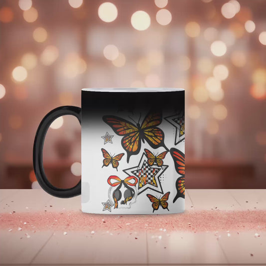 Butterfly and star magic mug